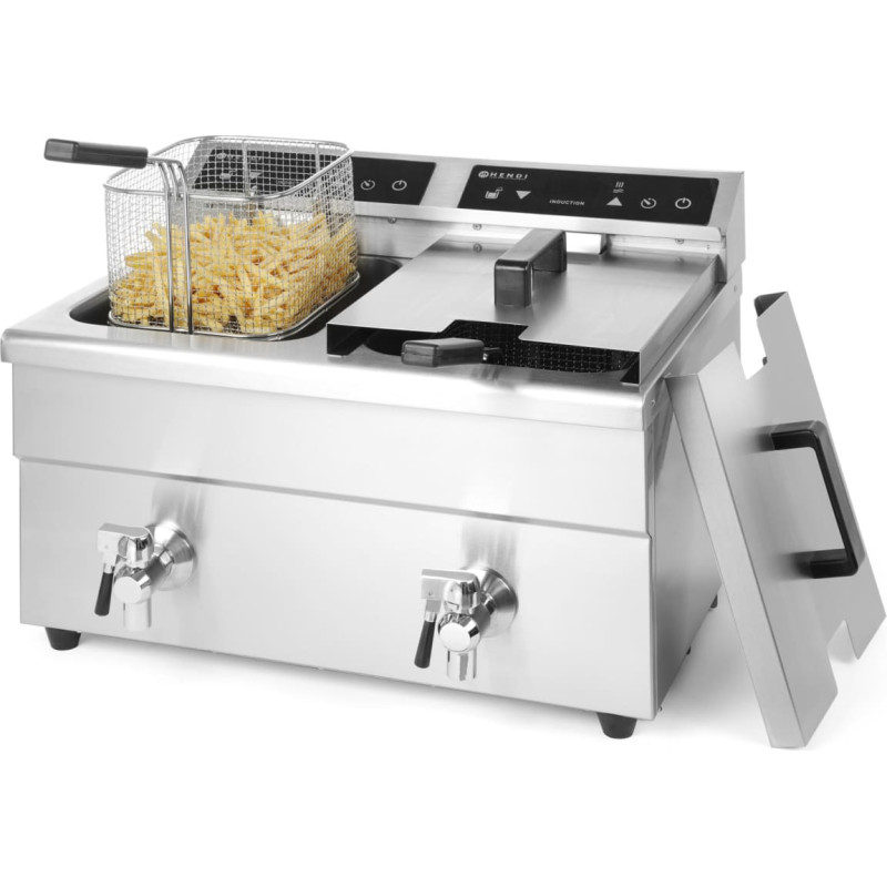 Hendi Dubultā indukcijas cepeškrāsns ar krānu KITCHEN LINE 2x 8 L 215029