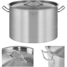 Royal Catering Ēdinā&scaron;anas katls ar vāku, nerūsējo&scaron;ais tērauds, indukcijas plīts 113L