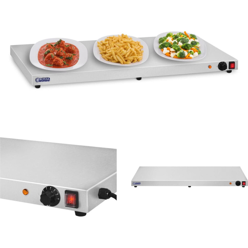 Royal Catering Elektriskā plāk&scaron;ņu apsildes paplātes galda sildītājs 600W