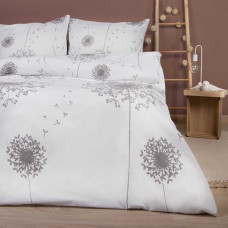 Kokvilnas gultasveļa 180x200 balti smilškrāsas pienenes 71471/1 Cottonlove 6