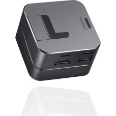 Joyroom Daudzfunkcionāls HUB statīvs priekš MacBook Pro USB-C USB 3.0 RJ45 HDMI Thunderbolt pelēks