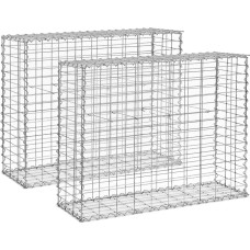 Hillvert Cinkota tērauda gabiona grozs 101 x 32 x 83 cm - 2 gab.