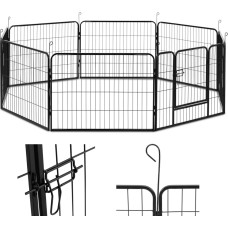 Wiesenfield Manēžas un skrējiens suņiem un kucēniem ar vārtiem, augstums 61 cm, 8 segmenti
