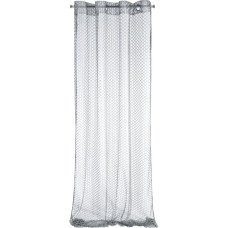 Aizkars 140x250 Aiden sudraba siets ar dažādiem acu izmēriem, gatavs ar E12 starplikām