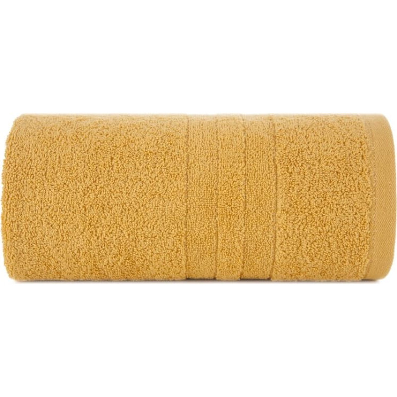 Gala dvielis 70x140 sinepes dekorēts ar spīdīgu pavedienu 500 g/m2