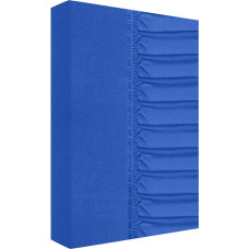 Džersija palags ar gumiju 140x200 rudzupuķu zils 160g/m2