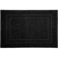 Vannas istabas paklājs 60x90 Caleb melns kokvilna 650g/m2