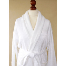 Wellness peldmētelis ar antibakteriālu bambusu, balts, XL izmērs