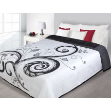 Anna gultas pārklājs 220x240 Balts+Melns