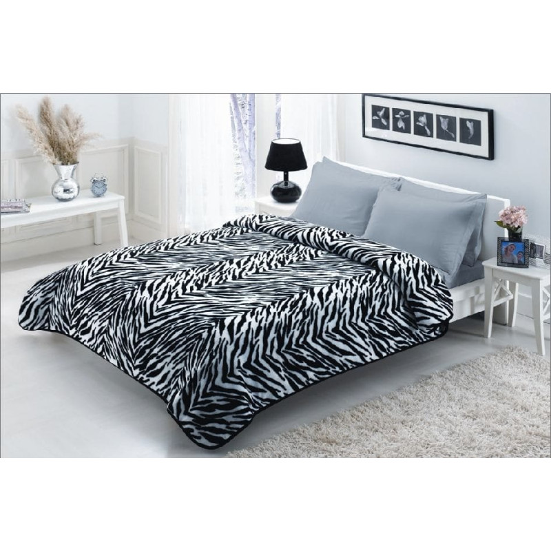 Akrila sega Royal 150x200 Zebra White + Black 4027