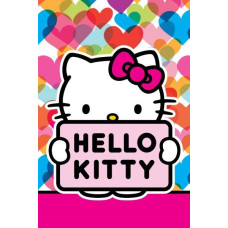 Hello Kitty dvielis 40x60 Colorful Hearts 06T 7520