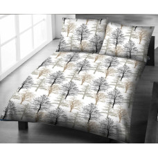 Mizas pakaiši 200x220 raksts 914E Koki uz balta fona