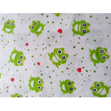 Kokvilnas gultasveļa 140x200 1191E Zaļās vardes Jauns