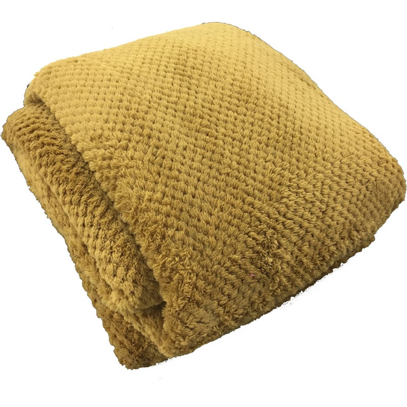 Mikrošķiedras sega 220x240 Ricky, gaiši brūna