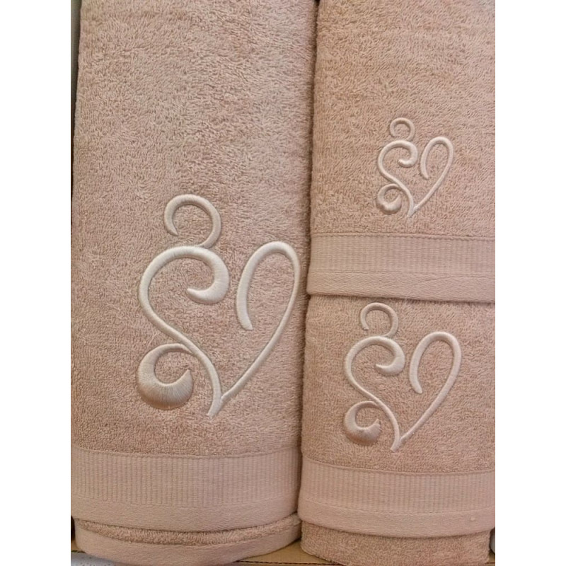 Dvieļu komplekts 3 gab Bēšs Cupid