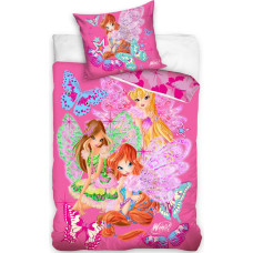Kokvilnas gultas veļa 160x200 C Winx Three Magic 4025 WX 9003