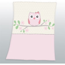 Flīsa sega 75x100 Owl Owls 8082 Mądra Głowa bērnu pleds