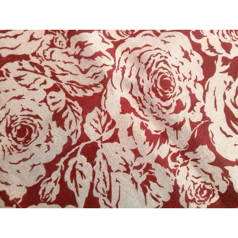 Lina salvete 40x40 Burgundija ar zelta rozēm Art.5001. Zema cena!!!