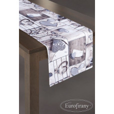 Amanda galdauts 40x140 balts tērauds Hearts Hearts Mosaic