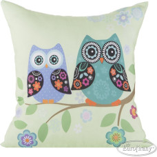 Dekoratīvā spilvendrāna 40x40 Darcy Owl Owls green