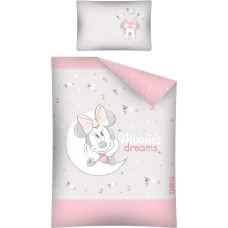 Kokvilnas gultas veļa 100x135 Mini Mouse 1625 Minnie Mouse STC 25 B gultiņai