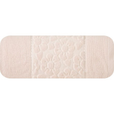 Gabi dvielis 70x140 rozā 500 g/m2 ziedi