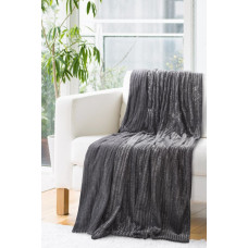 Mikrošķiedras sega 170x210 Nila grafīts ar spīdīgām sudraba pārslām