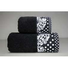 Melisas dvielis 70x140 melns 450g/m2