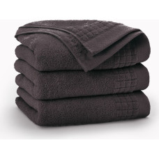 Paulo 2 dvielis 50x90 tumšā šokolāde 7836/k49-5890 500g/m2 velūra griezuma apmale