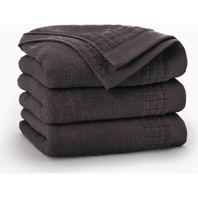 Paulo 2 dvielis 50x90 tumšā šokolāde 7836/k49-5890 500g/m2 velūra griezuma apmale