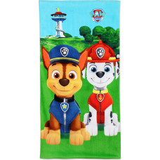 Pludmales dvielis 70x140 Paw Patrol Paw 3874 Dogs Chase Marshall zēnam un bērnam