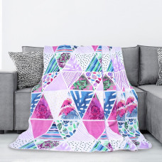 Decoking Mikrošķiedras sega atzveltnes krēslam 70x150 Cuddle Kaleidoscope krāsainās brilles