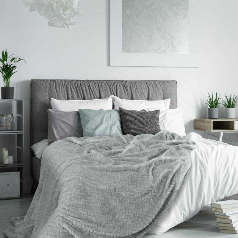 Mikrošķiedras sega 150x200 Cindy sudraba