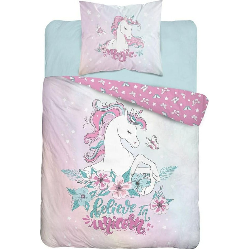 Jauniešu gultas veļa 160x200 Unicorn 4402 Pony unicorn 3019 A