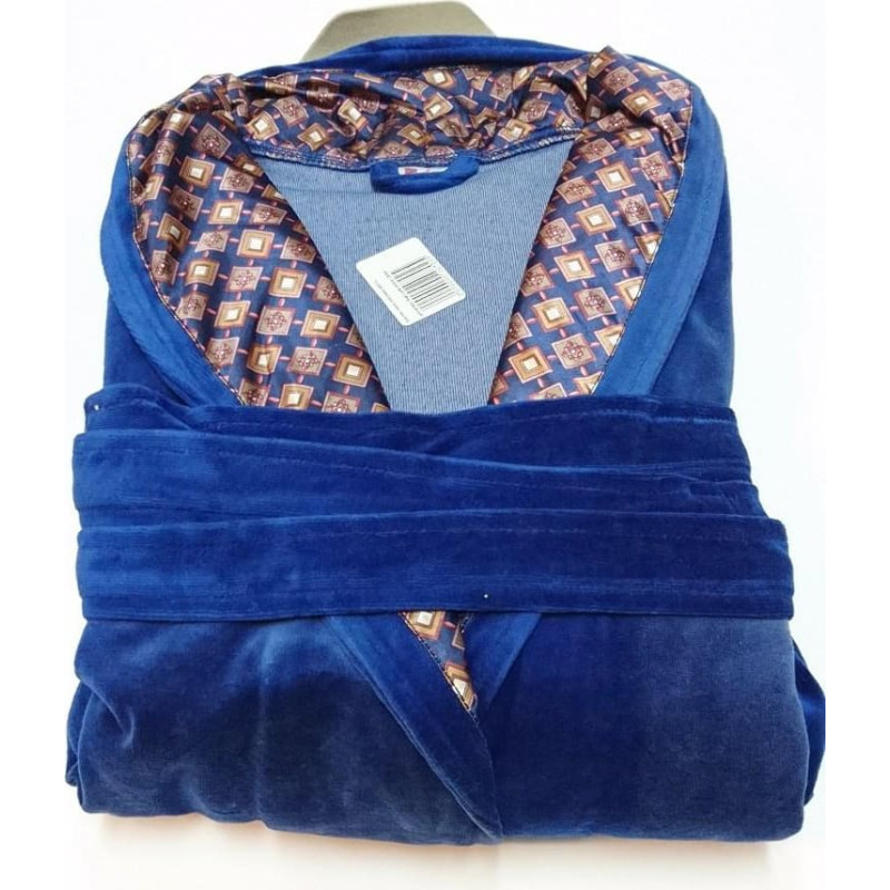 Vīriešu samta peldmētelis 499 XL tumši zils garš izpārdošana ZEMU CENU