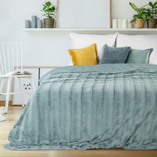 Sega gultas pārklājs 200x220 Beliss zila kažokāda