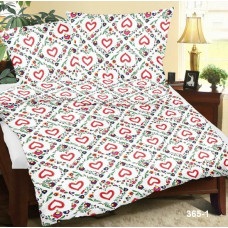 Mizas spilvendrāna 70x80 Łowicka R365/1 Hearts Łowickie ar pogām