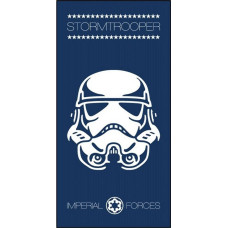Pludmales dvielis 70x140 Star Wars Star Wars Stormtrooper Stormtrooper ķivere tumši zila balta kokvilnas bērnu 0577