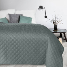 Dekoratīvais krēsla pārvalks 70x160 Alara 3 tērauds, ģeometrisks raksts ar rombiem