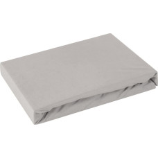 Džersija palags ar elastīgo joslu 240x220 sudrabs augstajam matracim 30 cm 125 g/m2