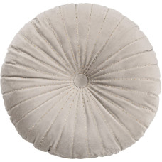 Dekoratīvais spilvens 40 cm Samts, bēšs, apaļš