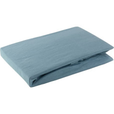 Džersija palags ar gumiju 160x200, tumši zils, augstajam matracim 30 cm, 140 g/m2 Eurofirany