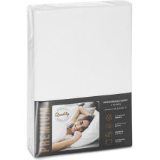 Džersija palags 4 ar gumiju 160x200 krēms augstajam matracim 30 cm 190 g/m2