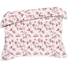 Kokvilnas gultas veļa 180x200 1596E rozā magnolija 1040N