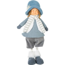 Ziemassvētku rotājums Lelle lelle 21x13x45 zila