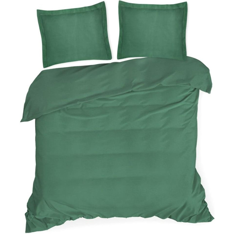 Gultasveļa 140x200 Nova C 2x70x80 tumši zaļa