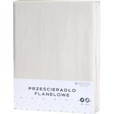 Flaneļa palags bez elastīgās lentes 140x200, gaiši bēšs