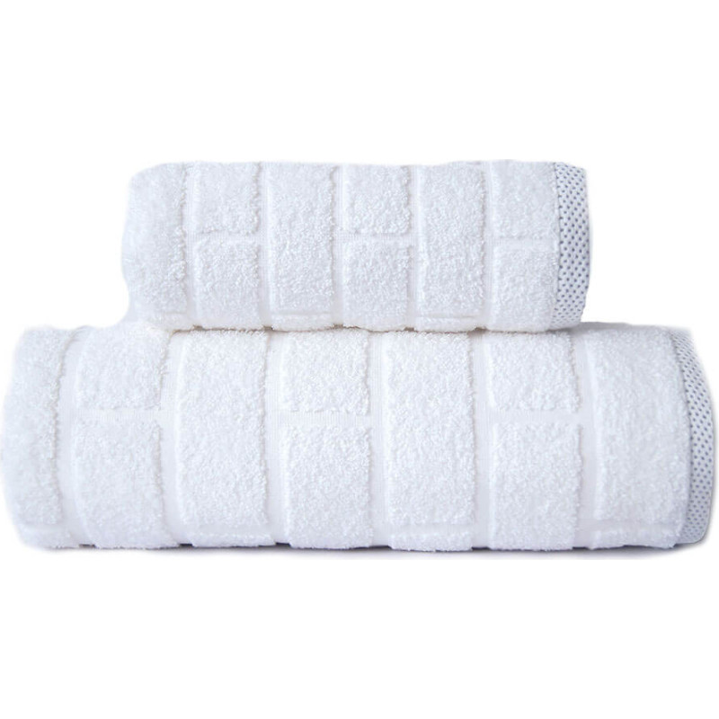 Ķieģeļu dvielis 70x140 balts 500 g/m2 frotē