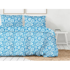 Kokvilnas gultas veļa 140x200 Etnic Turquoise Bielbaw 23
