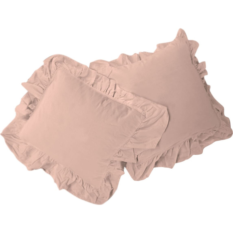 Limasso Kokvilnas spilvendrānu komplekts Stonewashed 2x40x40 gai&scaron;i bē&scaron;s